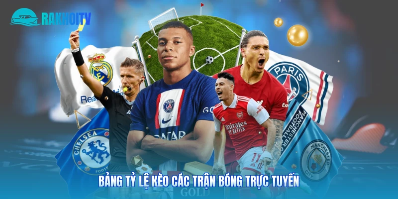 Bảng tỷ lệ kèo các trận bóng trực tuyến