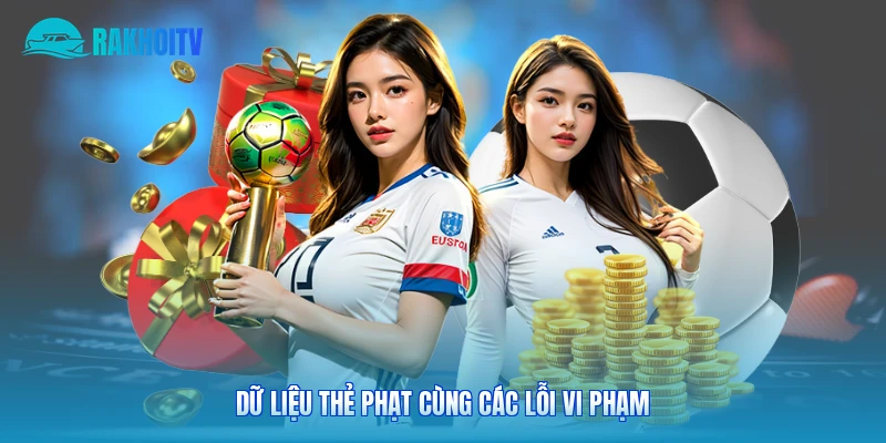 Dữ liệu thẻ phạt cùng các lỗi vi phạm