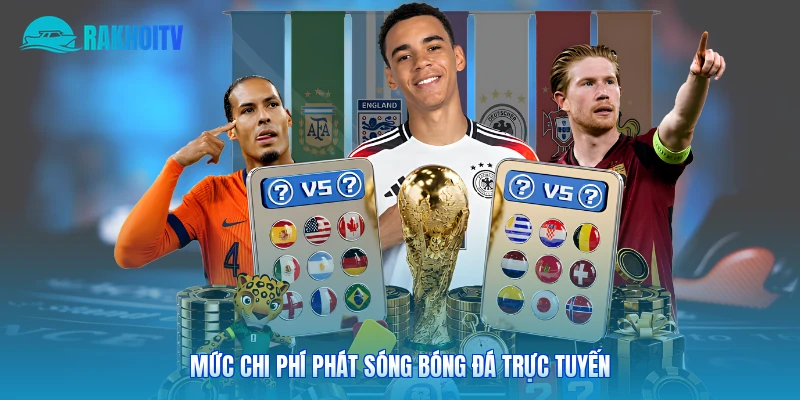 Mức chi phí phát sóng bóng đá trực tuyến